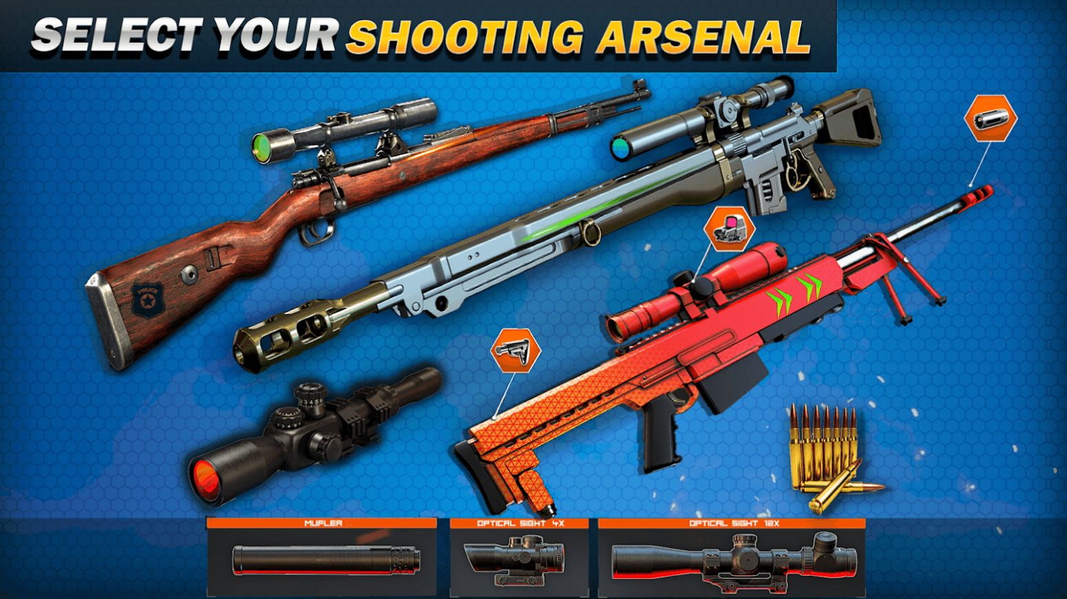 狙击精英绝地反击(Hero Sniper FPS Shooting Game)https://img.96kaifa.com/d/file/agame/202304100650/2022317113648219310.jpg