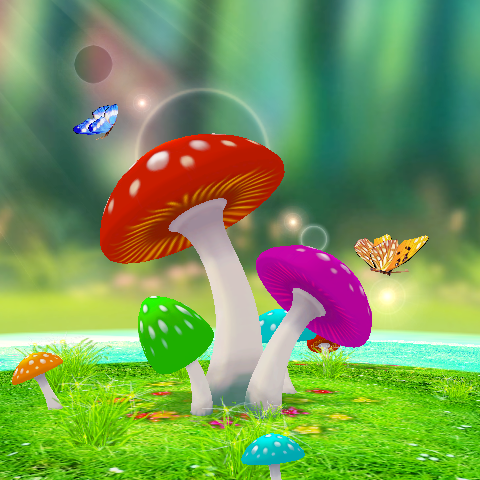 3D Mushroom Garden(3D