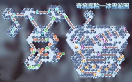 剑与远征冰雪游园攻略 剑与远征冰雪游园路线图