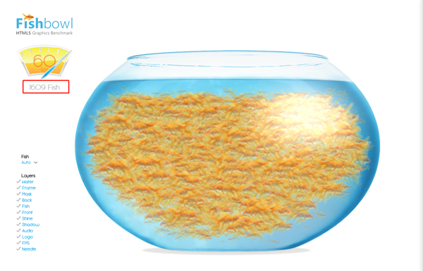 fishbowl养鱼网站- HTMLS fish Bowl性能测试网址