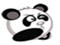 黑白熊猫QQ表情 可爱动物QQ表情